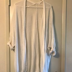 White cardigan